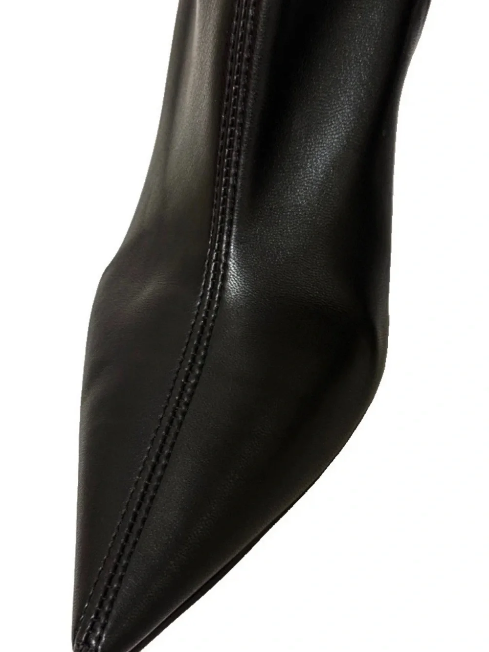 41 US9.5 Bianca Di 🇮🇹Italy Thigh High Boots As Leather 28”Shaft Heel Pointed Toe